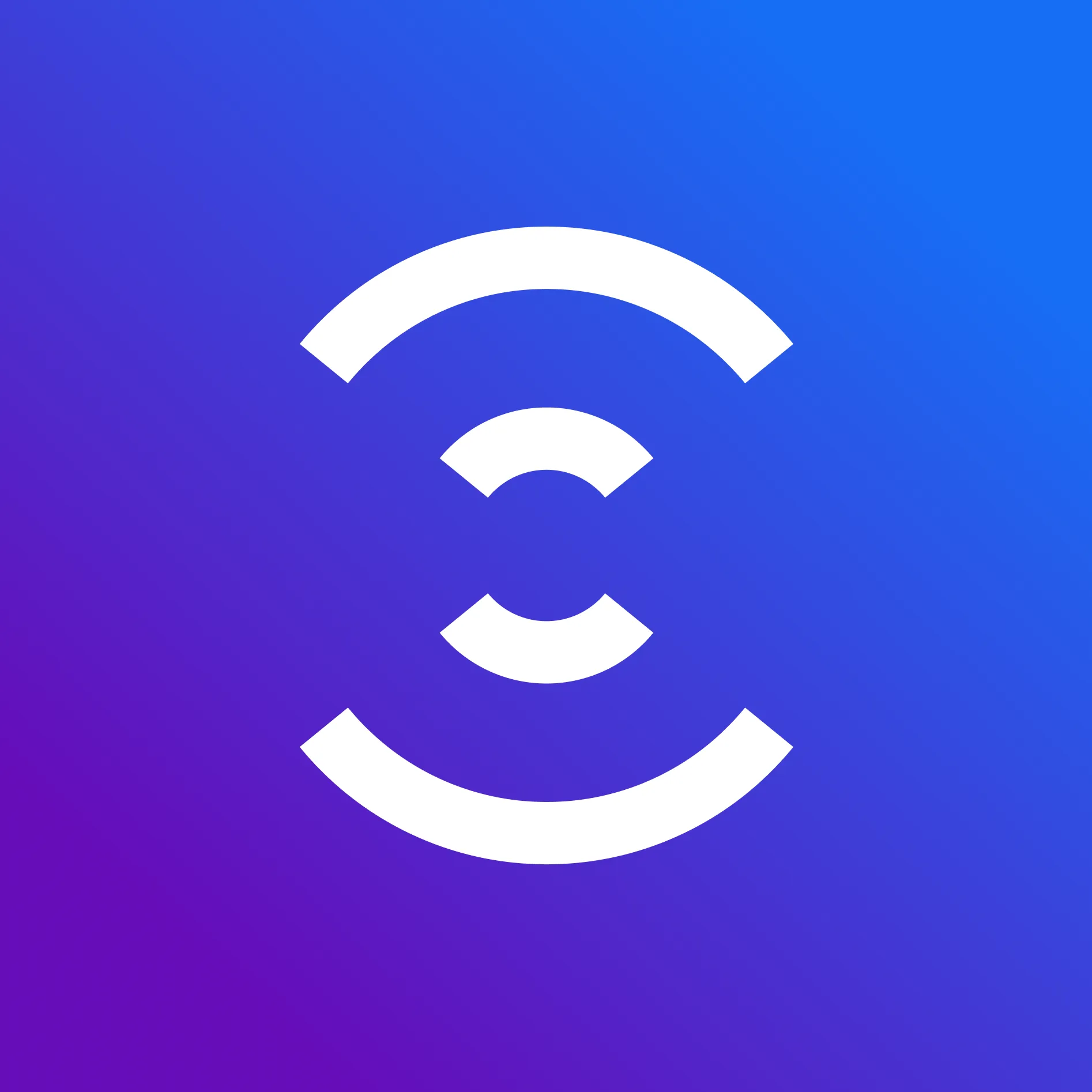 The Surround app icon: the arc mark in white on the brand gradient