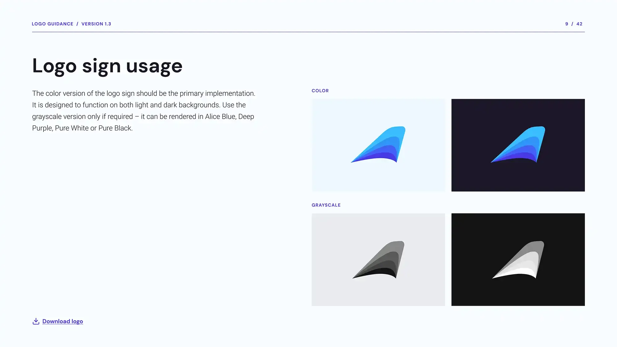 Logo Sign Usage