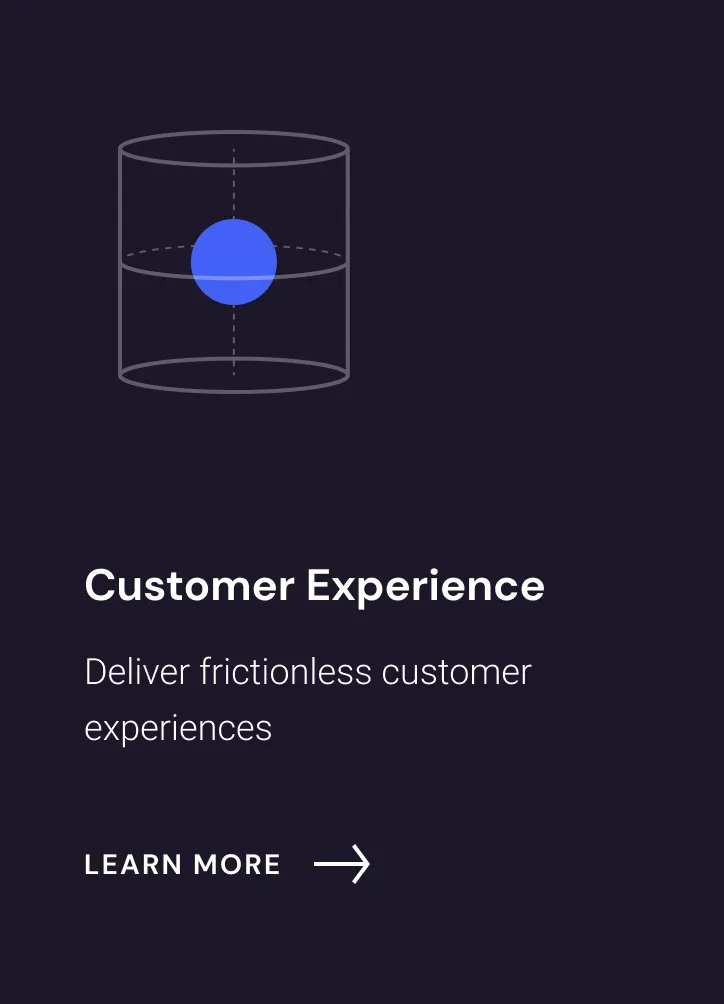 Customer Experience suite card: deliver frictionless customer experiences
